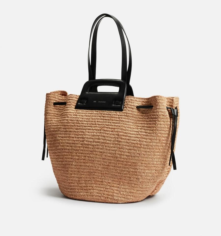 Ami Paris Accordeon Basket Bags Brown | ami_US552