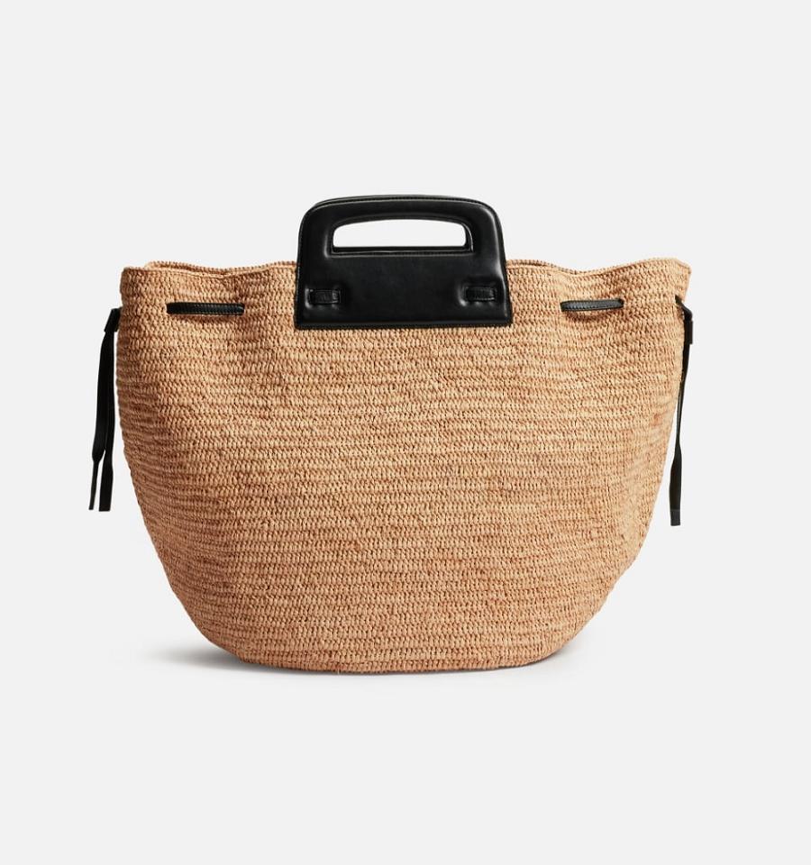 Ami Paris Accordeon Basket Bags Brown | ami_US552