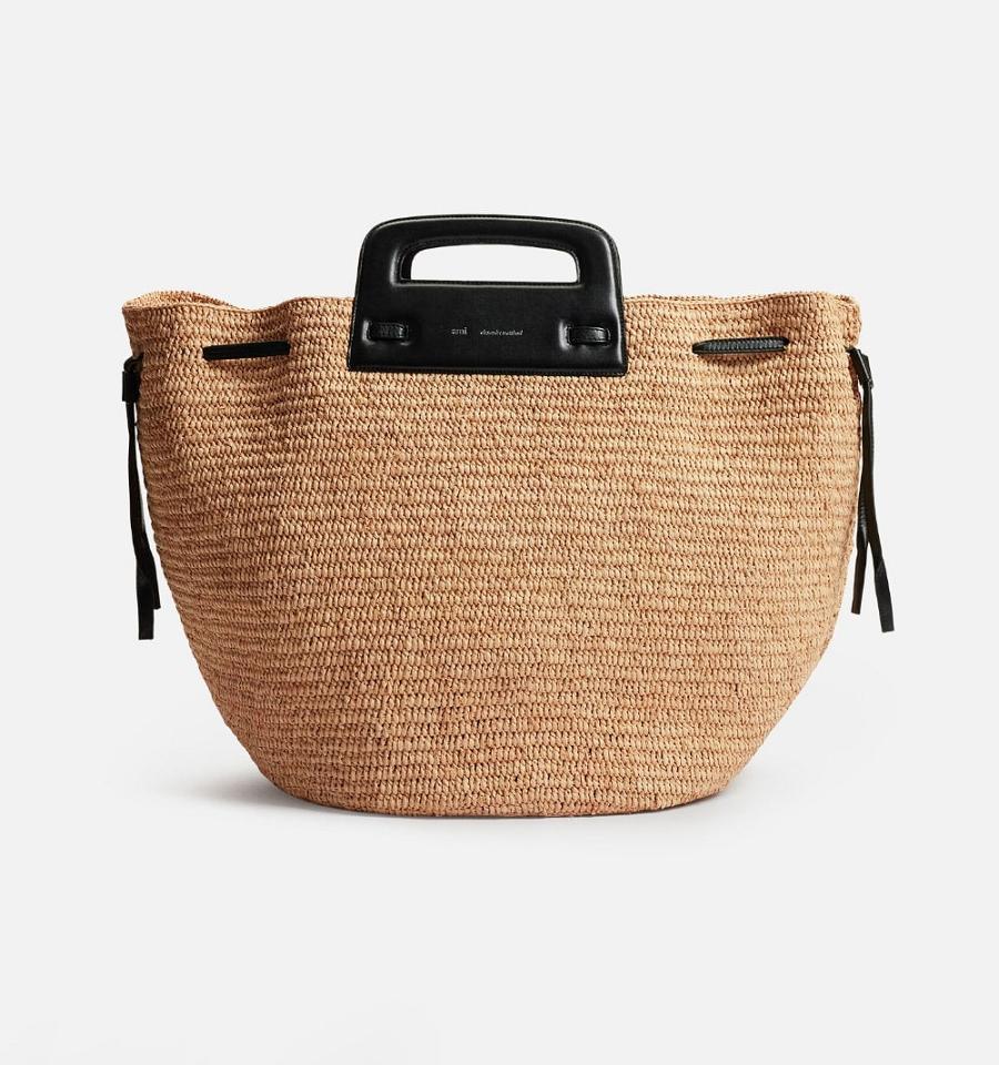 Ami Paris Accordeon Basket Bags Brown | ami_US552