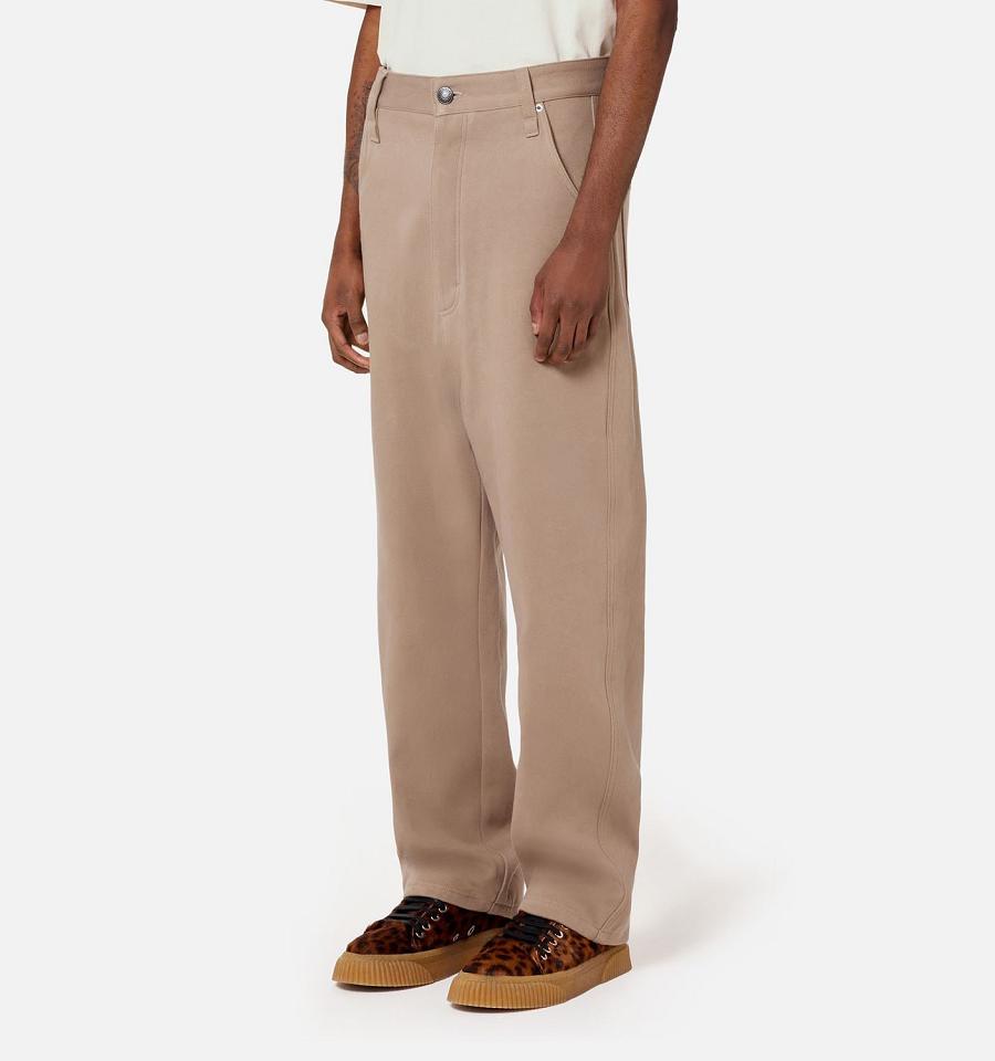 Ami Paris Alex Fit Shorts Khaki | ami_US445