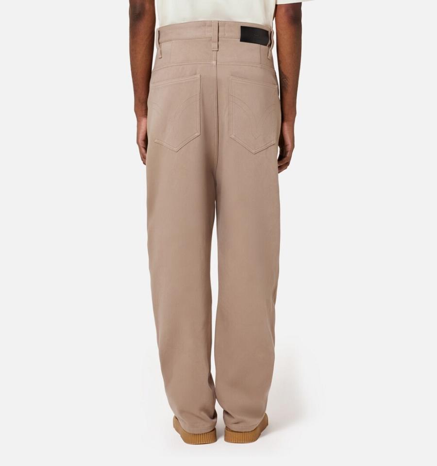 Ami Paris Alex Fit Shorts Khaki | ami_US445