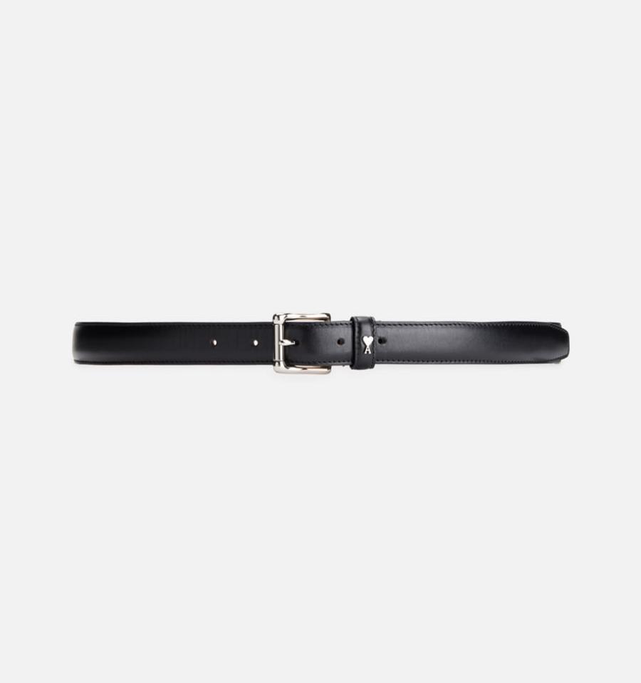 Ami Paris Ami de Coeur Belt 25 Mm Belts Black | ami_US438