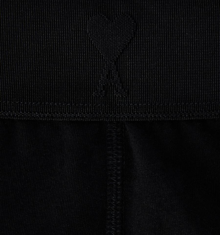 Ami Paris Ami de Coeur Boxer Underwear Black | ami_US312
