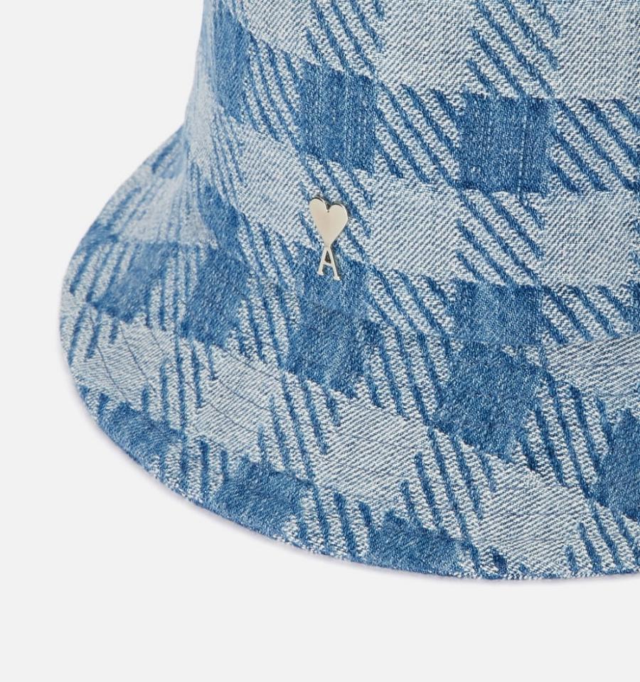 Ami Paris Ami de Coeur Bucket Hat Blue | ami_US413