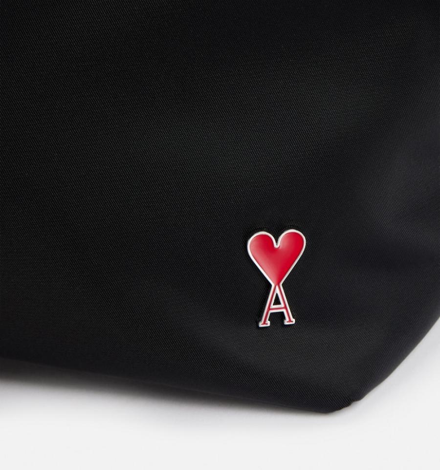 Ami Paris Ami de Coeur Large Tote Bags Black | ami_US191