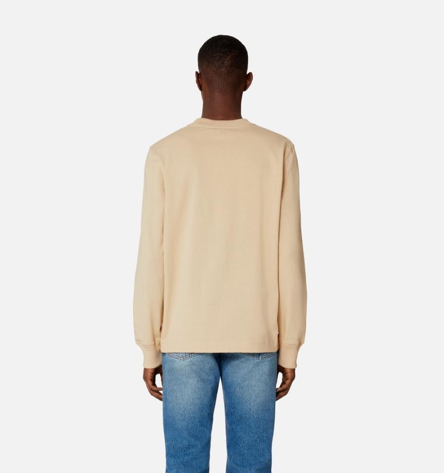 Ami Paris Ami de Coeur Long Sleeves T Shirts Khaki | ami_US606