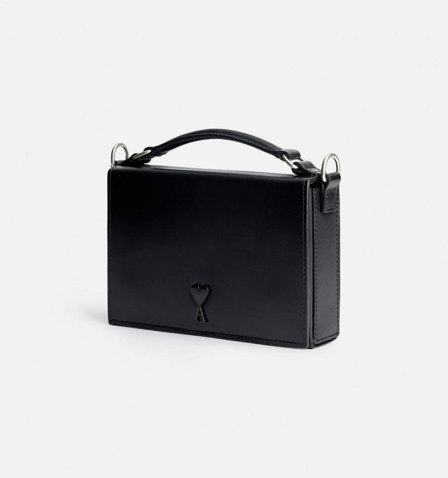 Ami Paris Ami de Coeur Lunch Box Bags Black | ami_US112