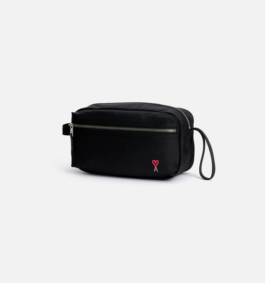 Ami Paris Ami de Coeur Pouch Bags Black | ami_US454