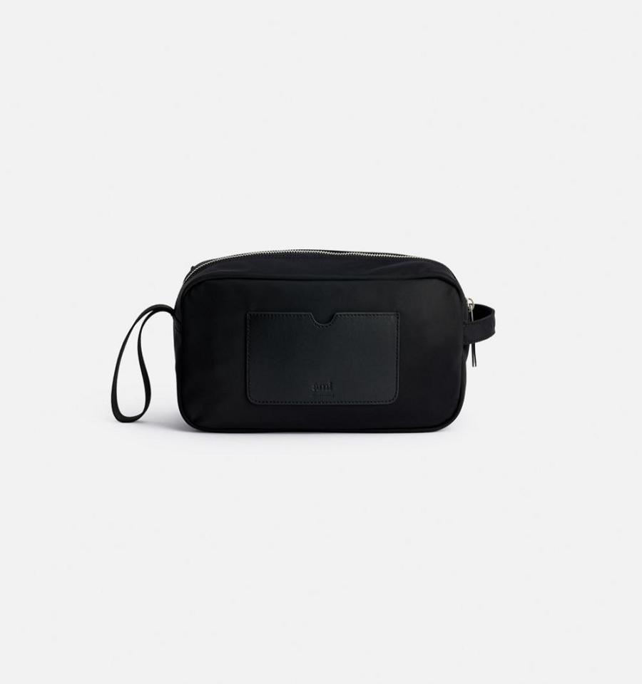 Ami Paris Ami de Coeur Pouch Bags Black | ami_US454