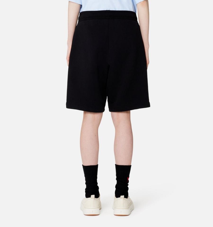 Ami Paris Ami de Coeur Shorts Black | ami_US538