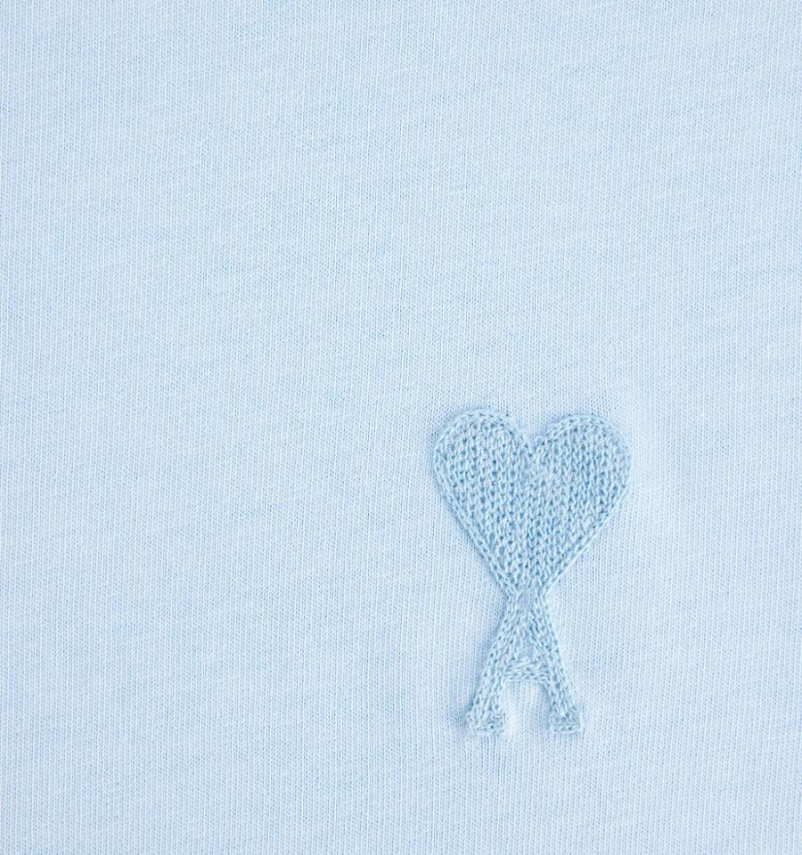 Ami Paris Ami de Coeur T Shirts Blue | ami_US270