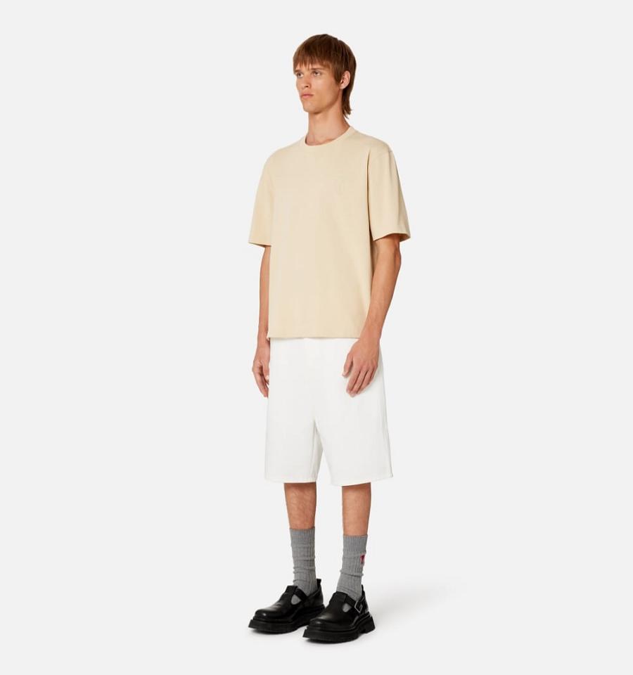 Ami Paris Ami de Coeur T Shirts Khaki | ami_US139