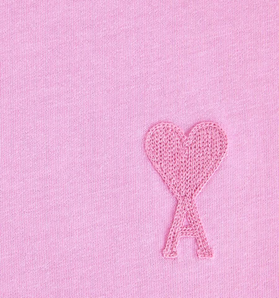 Ami Paris Ami de Coeur T Shirts Pink | ami_US392