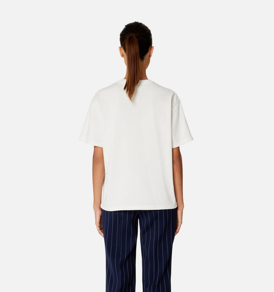 Ami Paris Ami de Coeur T Shirts White | ami_US262