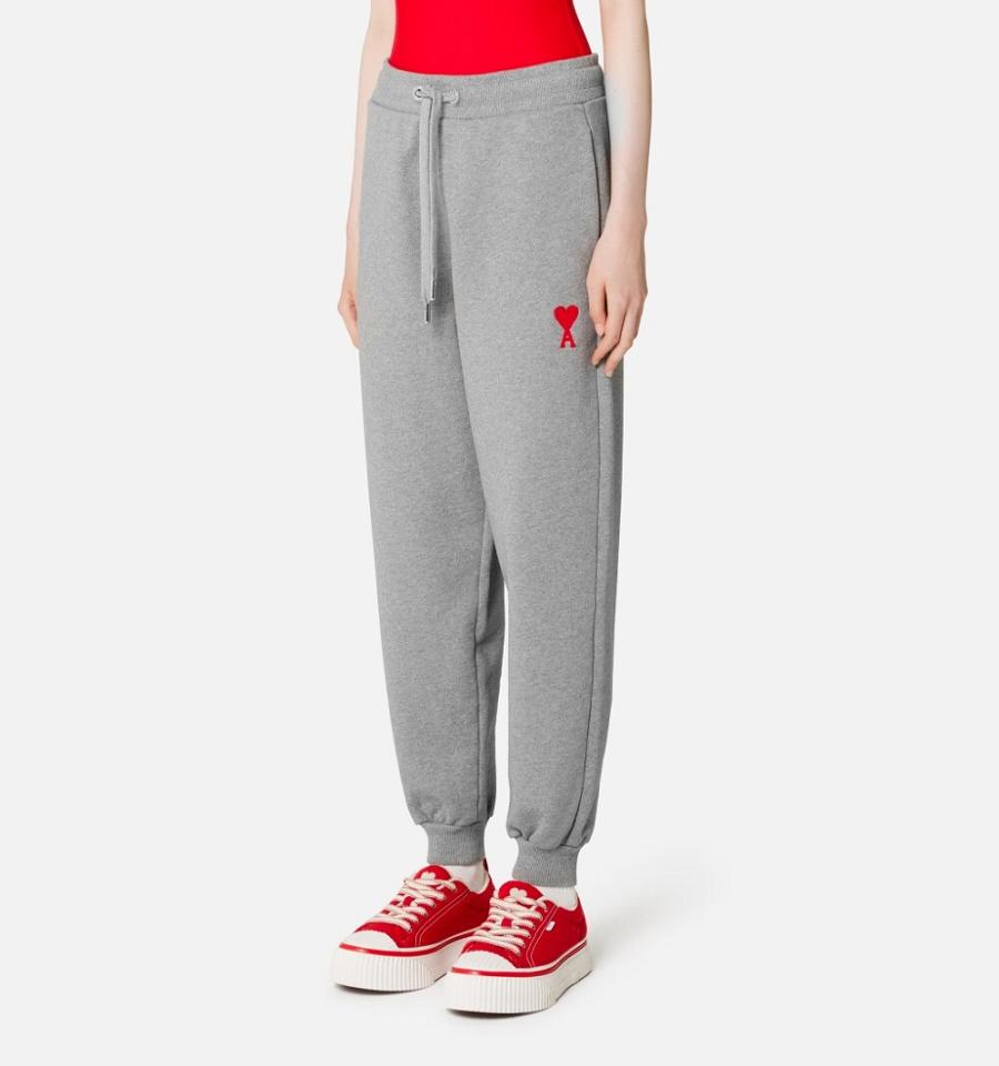 Ami Paris Ami de Coeur Track Pants Grey | ami_US194