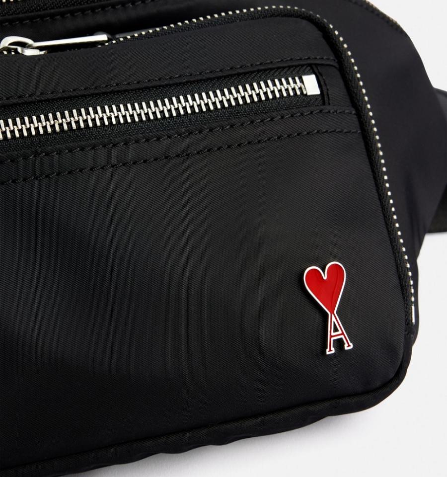 Ami Paris Ami de Coeur Waist Bags Black | ami_US434