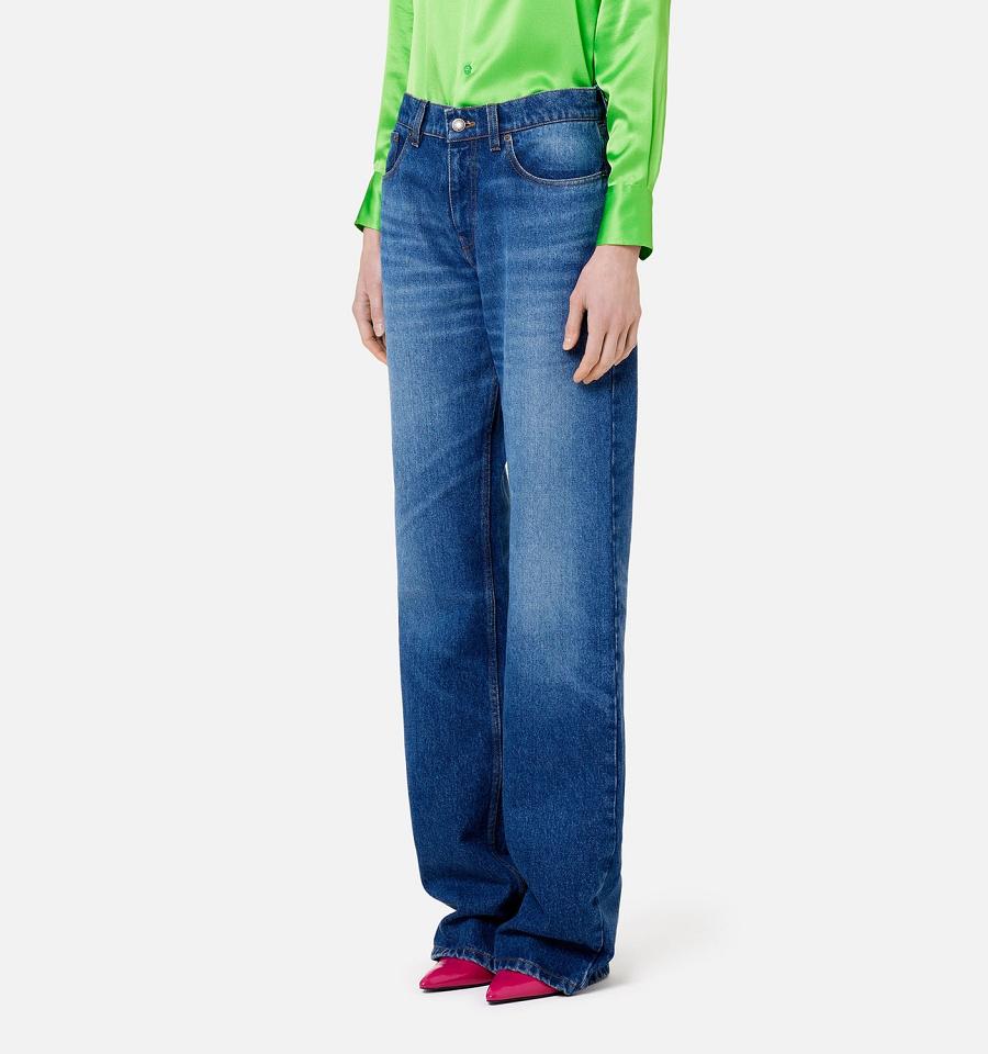 Ami Paris Boyfriend Fit Denim Navy | ami_US589