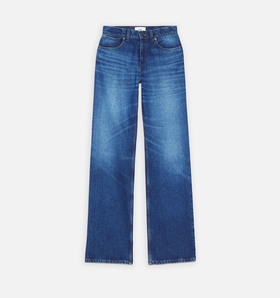 Ami Paris Boyfriend Fit Denim Navy | ami_US589