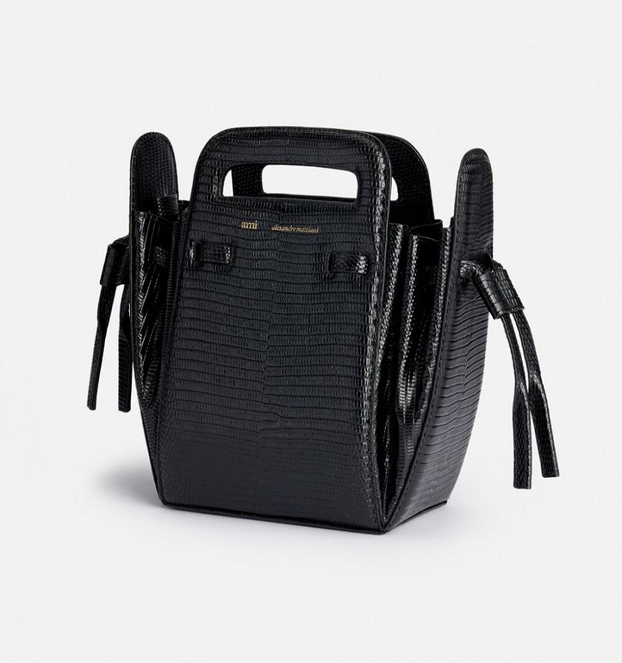 Ami Paris Bucket Accordéon Bags Black | ami_US451