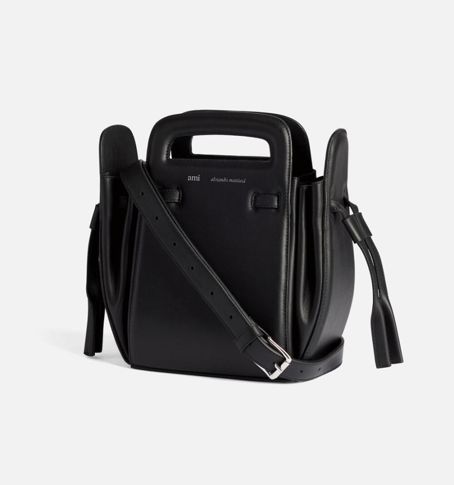 Ami Paris Bucket Accordéon Bags Black | ami_US513