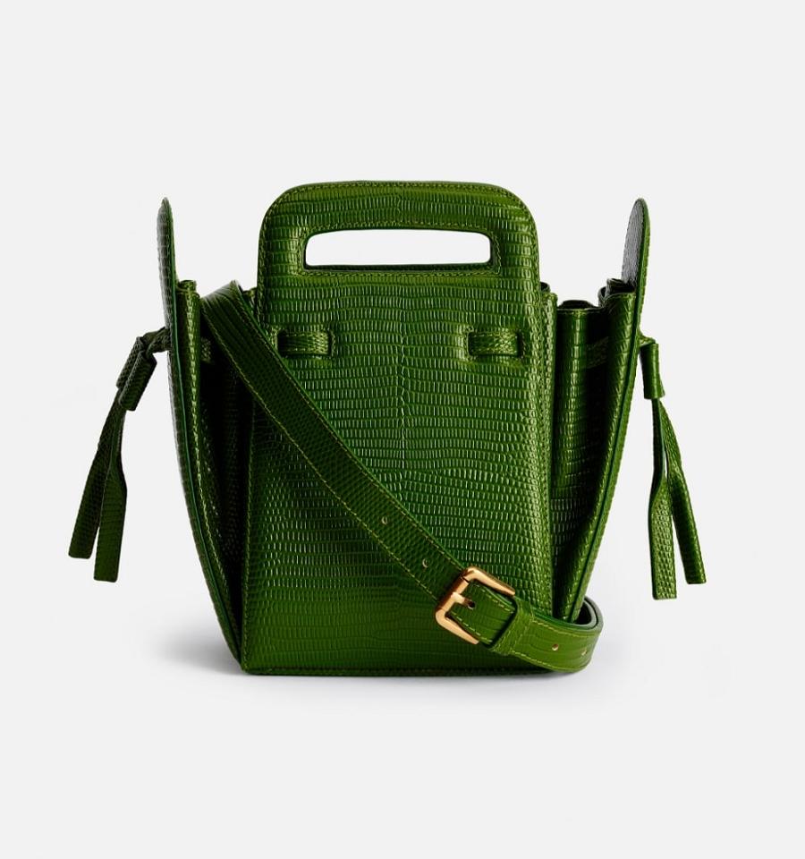 Ami Paris Bucket Accordéon Bags Green | ami_US252