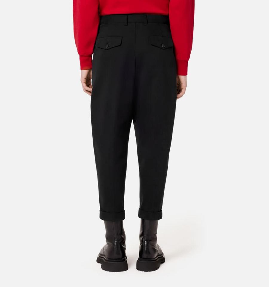Ami Paris Carrot Oversized Pants Black | ami_US582