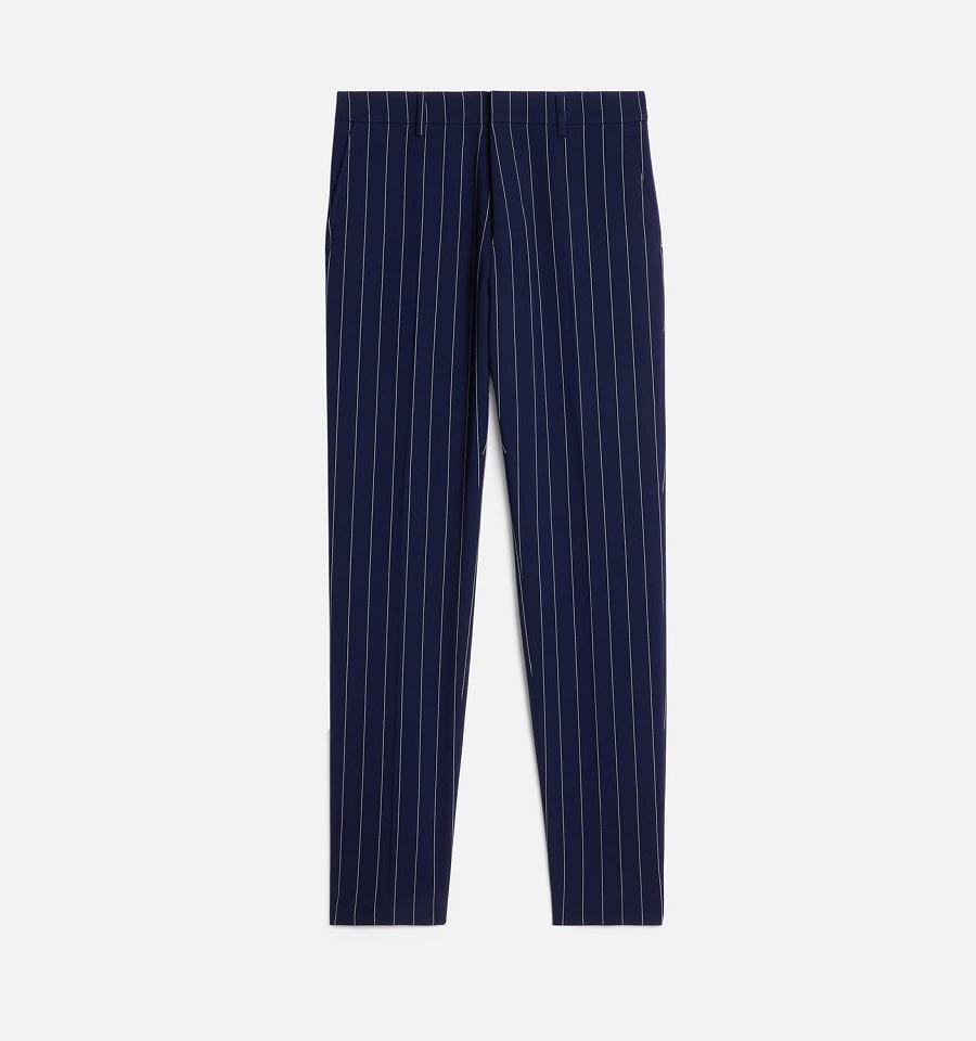 Ami Paris Cigarette Fit Pants Navy | ami_US211
