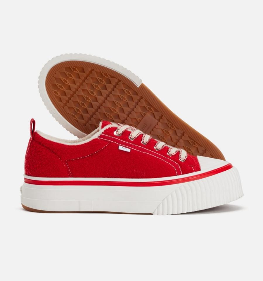 Ami Paris Low Top Ami 1980 Sneakers Red | ami_US217