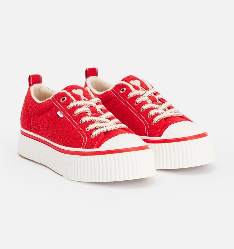 Ami Paris Low Top Ami 1980 Sneakers Red | ami_US217