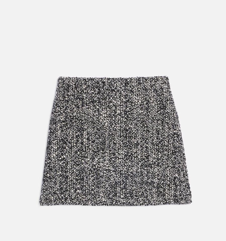 Ami Paris Mini Skirts Grey | ami_US399