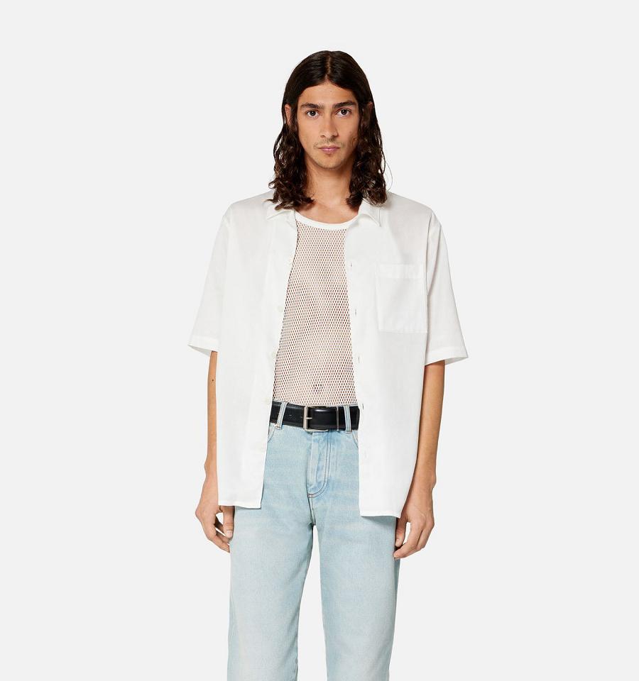 Ami Paris Oversized Tanks White | ami_US512