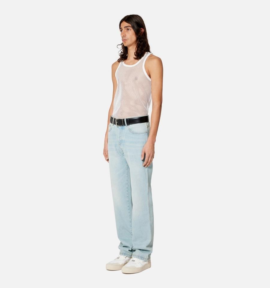 Ami Paris Oversized Tanks White | ami_US512