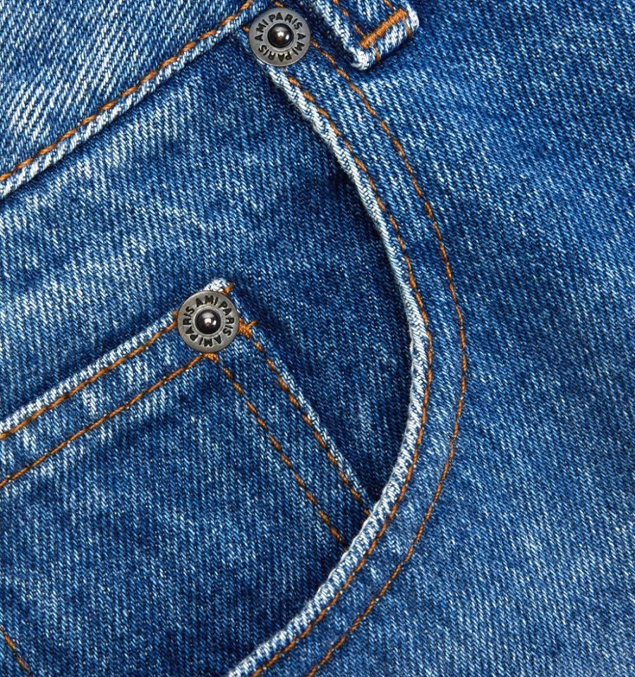 Ami Paris Pencil Denim Blue | ami_US104