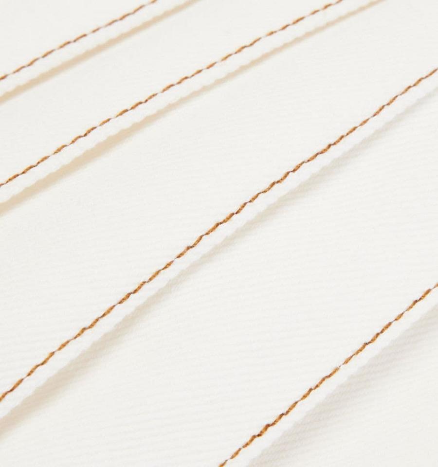 Ami Paris Pleated Denim White | ami_US561