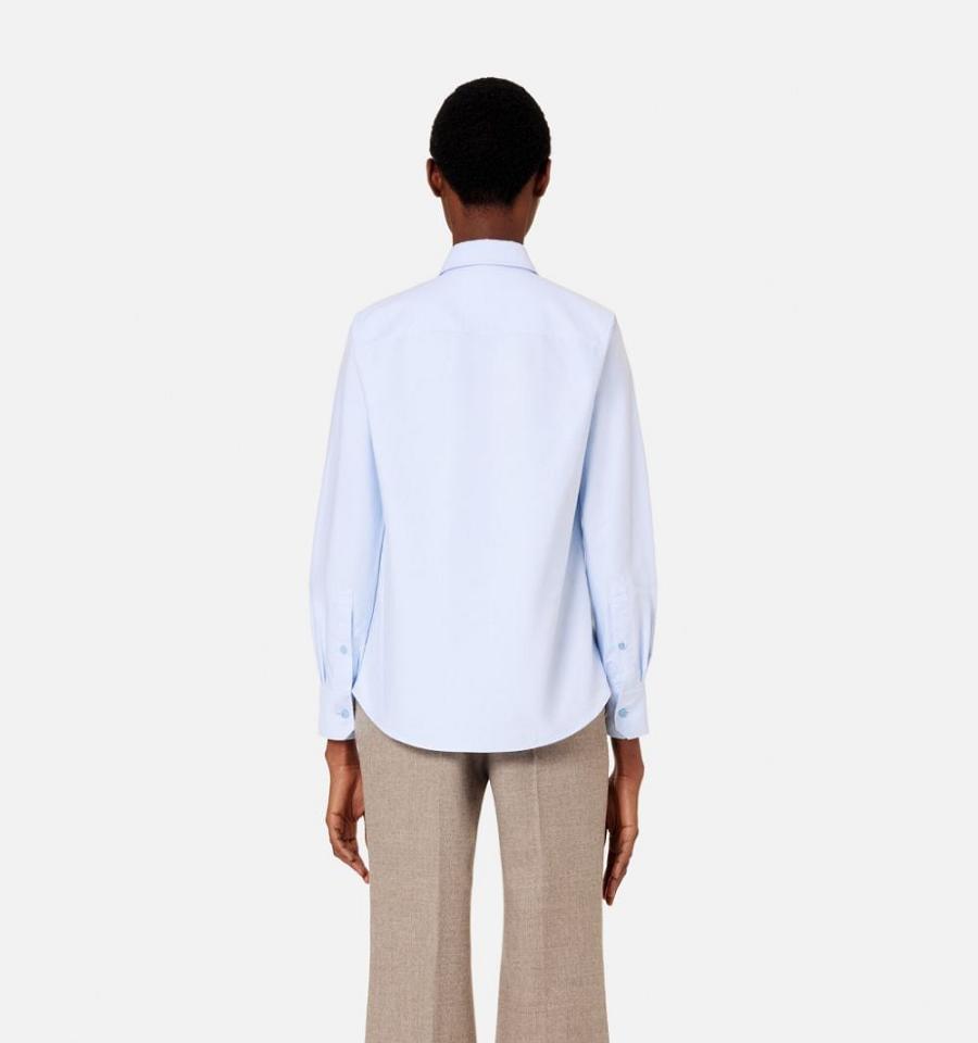 Ami Paris Red Ami De Coeur Shirts Blue | ami_US155