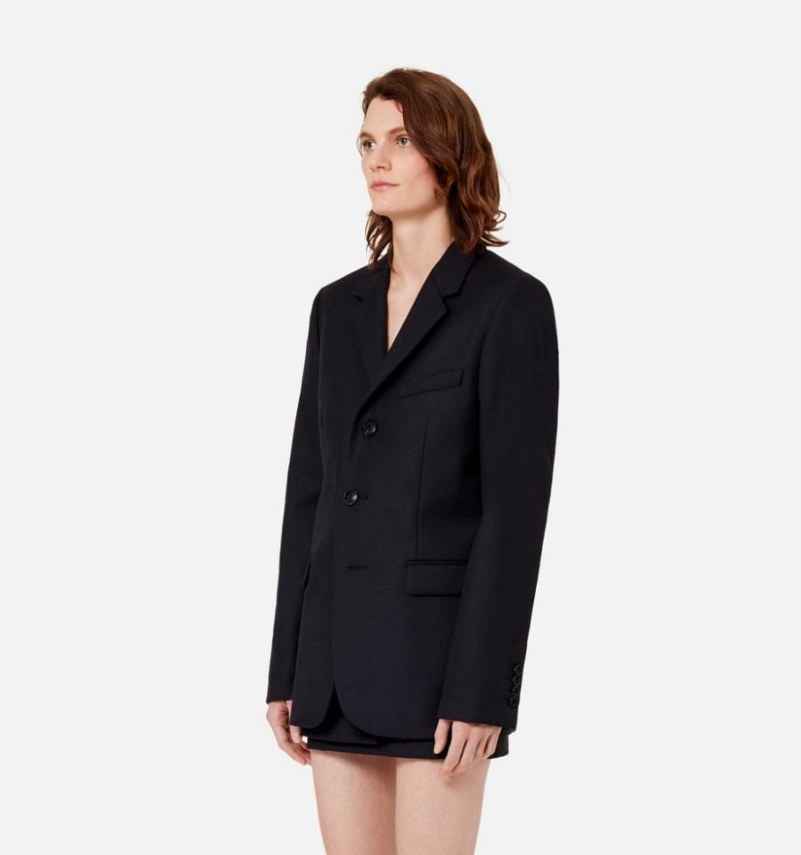 Ami Paris Three Buttons Suits Black | ami_US480