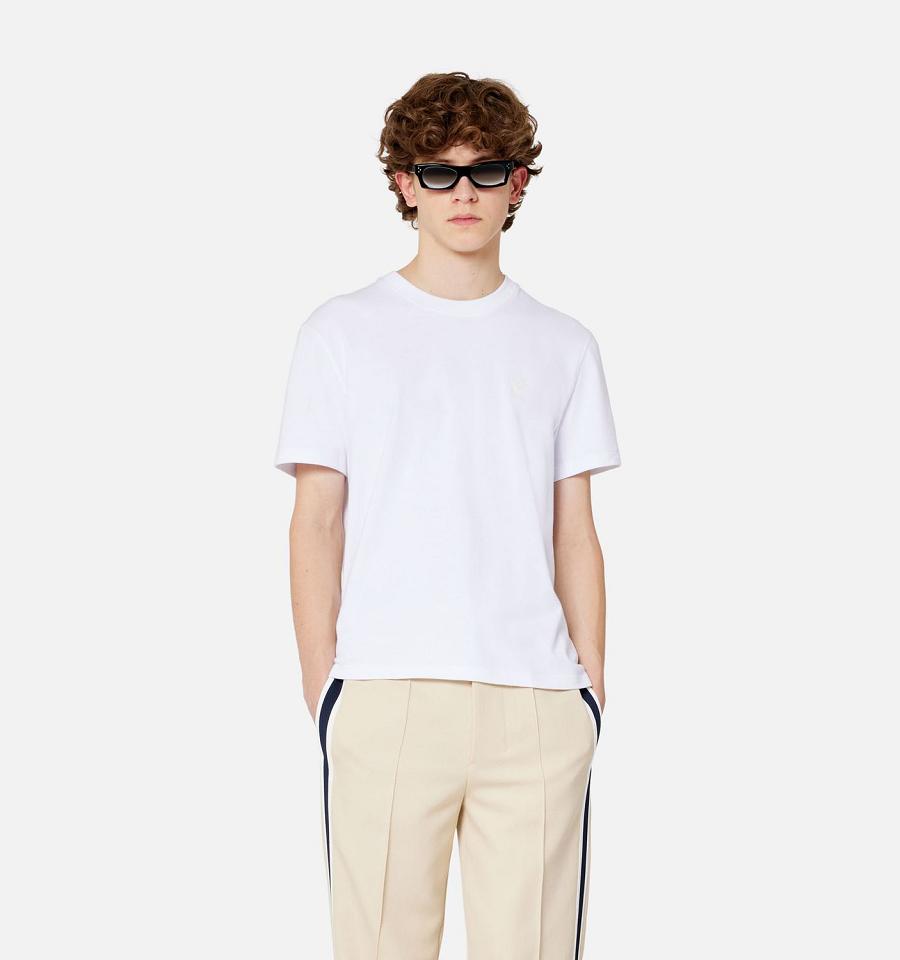 Ami Paris Tonal Ami de Coeur T Shirts White | ami_US164