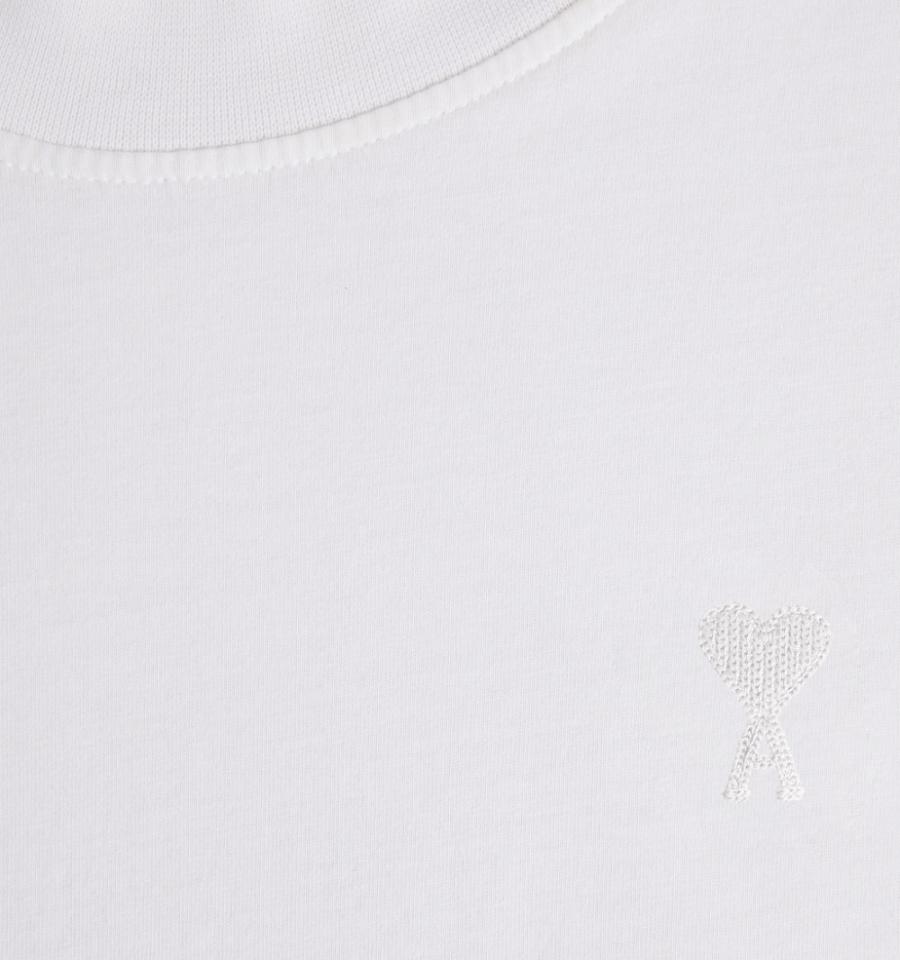 Ami Paris Tonal Ami de Coeur T Shirts White | ami_US164