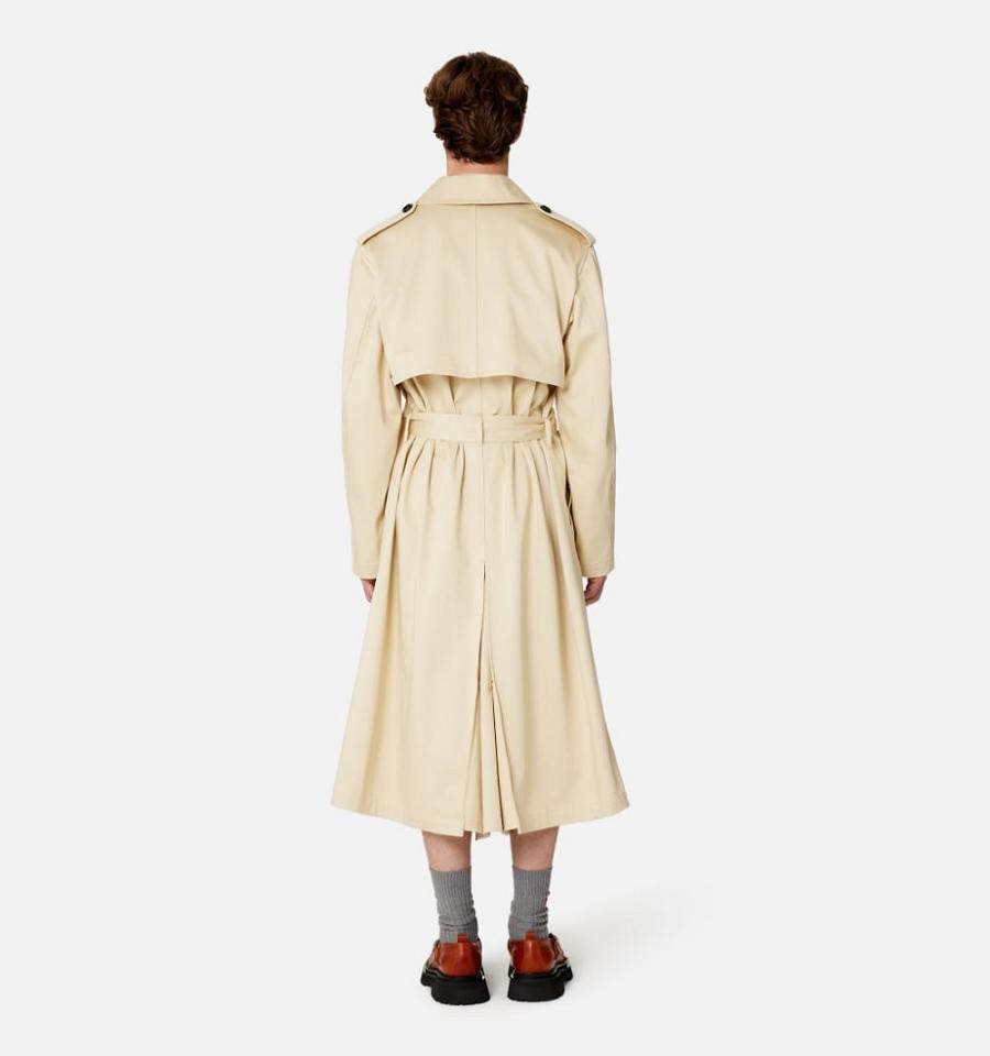 Ami Paris Trench Jackets Khaki | ami_US103
