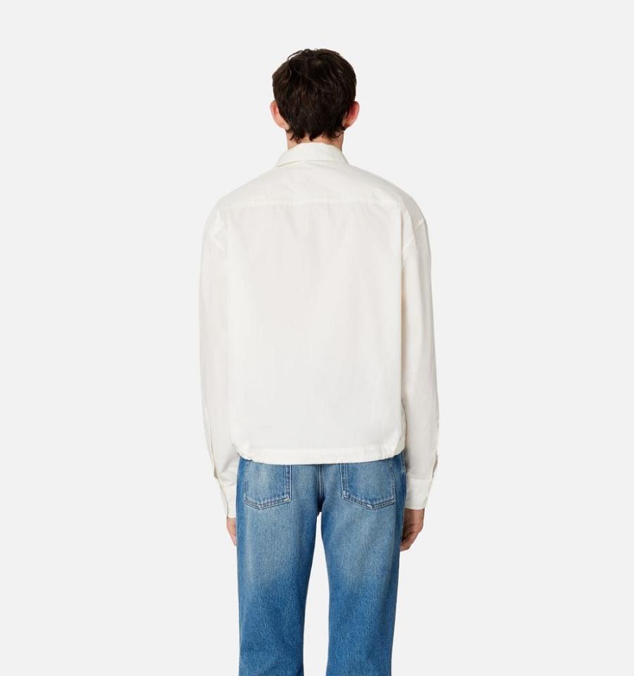 Ami Paris With Waist Cord Shirts White | ami_US289